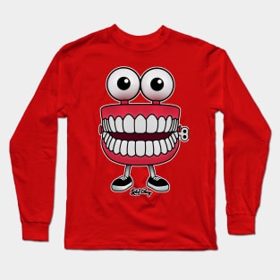 JUMPING DENTURE vintage toy by LOBO TOMY Long Sleeve T-Shirt